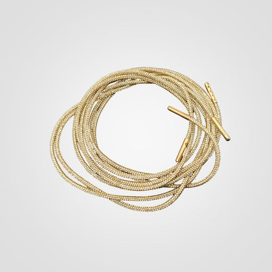 Stringhe per scarpe con strass oro